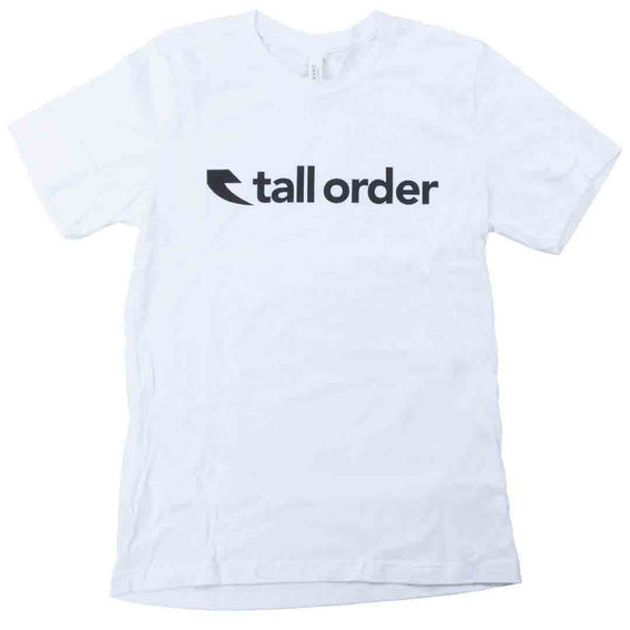 Tall Order Font T-Shirt - White without the tag