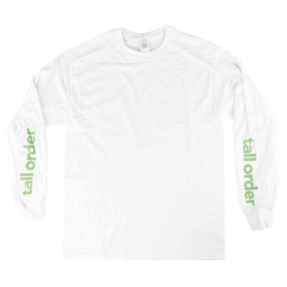Tall Order Sleeve Logo L/S T-Shirt - White