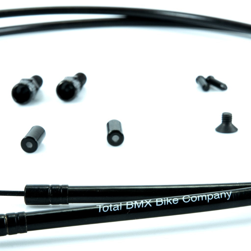 Total BMX DBS Dual Lower Gyro Cable Black Total BMX