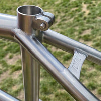 Total BMX Killabee Titanium Frame - Raw rear look