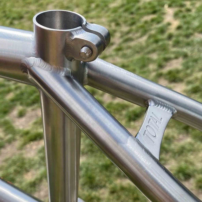 Total BMX Killabee Titanium Frame - Raw rear look