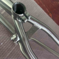 Total BMX Killabee Titanium Frame - Raw from above