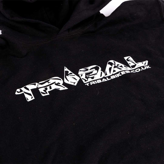 Tribal Zebra Kids Hoodie - Black 12-13 Years