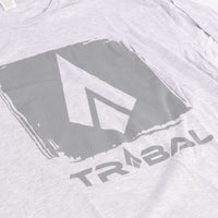Tribal Block Logo Long Sleeve T-Shirt - Grey