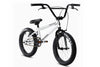 Tribal Nomad 18" BMX in silver, front view photographed on a white background