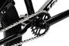 tribal trap black bmx bike sprocket and cranks on a white background