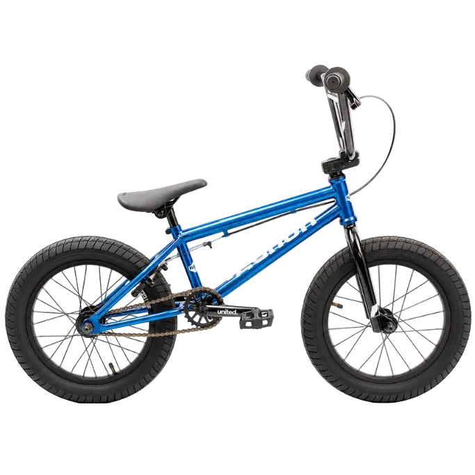 united recruit 16 inch electric blue bmx bike