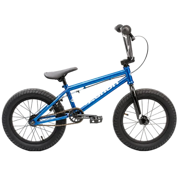 united recruit 16 inch electric blue bmx bike