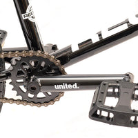united recruit 20.25" gloss black bmx bike