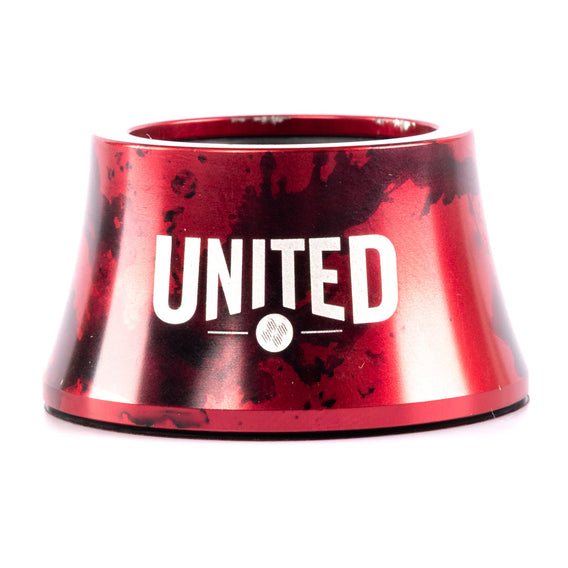 United Tall Headset Spacer - Red with Black Splatter