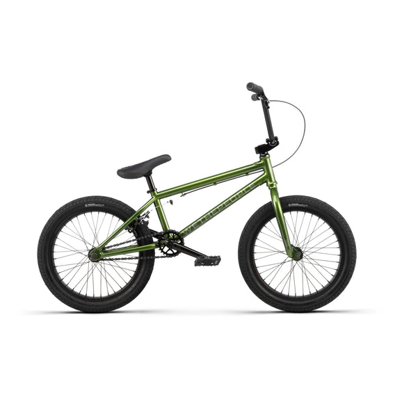 wethepeople 18" bmx bike green dark goblin backyard bmx
