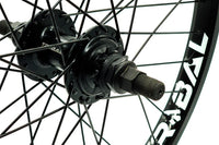 Tribal 20" Wheelset With RHD Cassette Wheel - Black