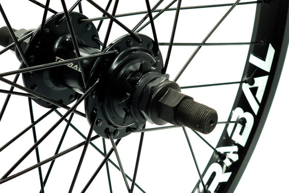 Tribal 20" Wheelset With RHD Cassette Wheel - Black