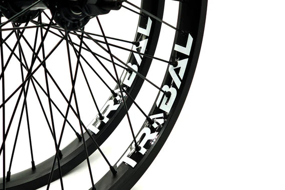 Tribal 20" Wheelset With RHD Cassette Wheel - Black