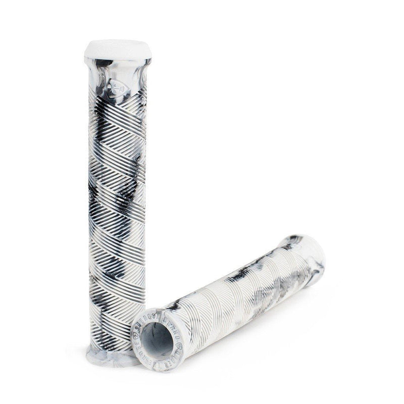 Subrosa Dialed DCR Flangeless Grips - Black / White Swirl