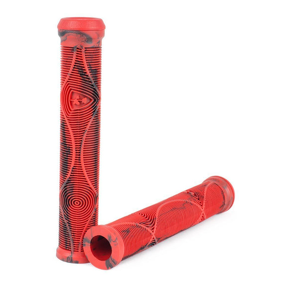 Subrosa Genetic Flangeless DCR Grips - Red / Black Swirl