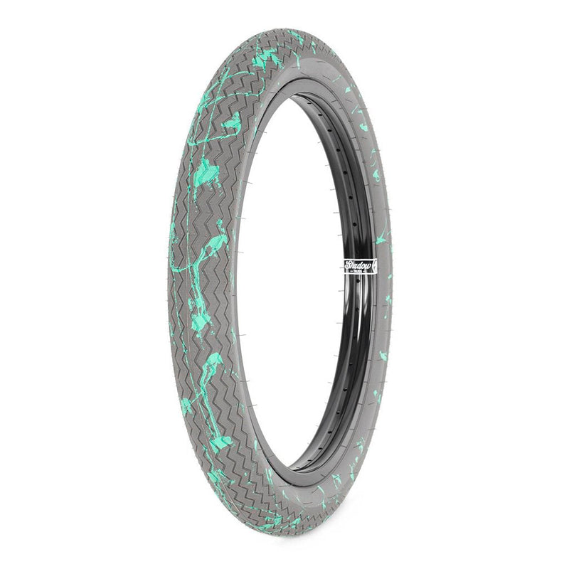 Subrosa Sawtooth Tyre 20" - Grey with Teal Drip 2.35"