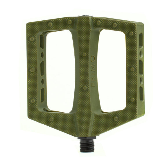 Primo Turbo Pedals - Olive Green 9/16"