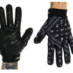 Shadow Paisley Conspire Gloves - Black