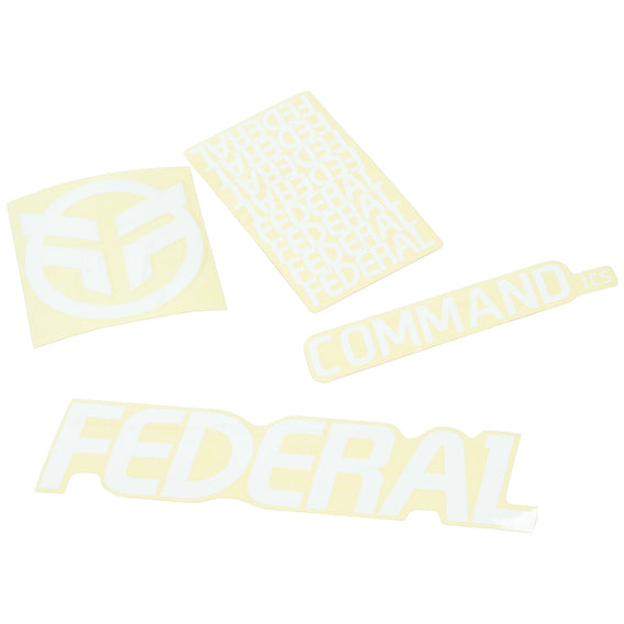 Federal Command ICS Frame Sticker Set - White