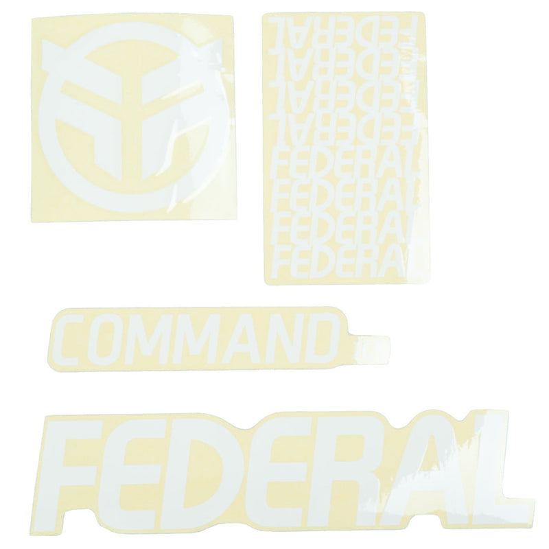 Federal Command ICS Frame Sticker Set - White