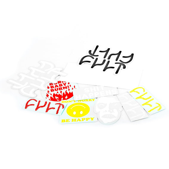 Cult BMX 10 piece sticker pack | Backyard Store | BMX