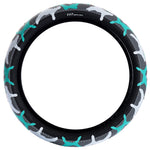 Cult Vans Tyre 20" - Teal Camo With Black Sidewall 2.40"