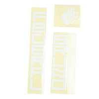 Federal Bruno 3 Frame Sticker Set - White