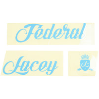 Federal Lacey Frame Sticker Set - Blue