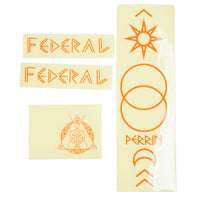 Federal Perrin ICS2 Frame Sticker Set - Orange