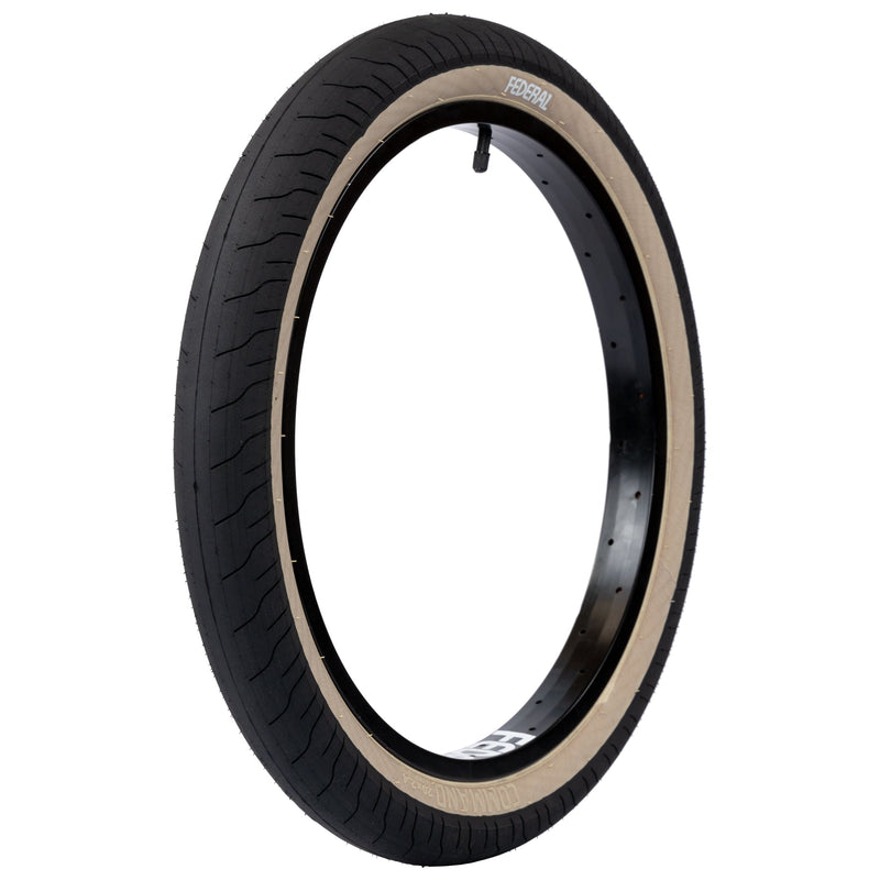 Federal Command LP Tyre - Black With Tan Sidewall 2.40" | BMX