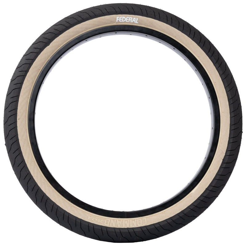 Federal Command LP Tyre - Black With Tan Sidewall 2.40" | BMX