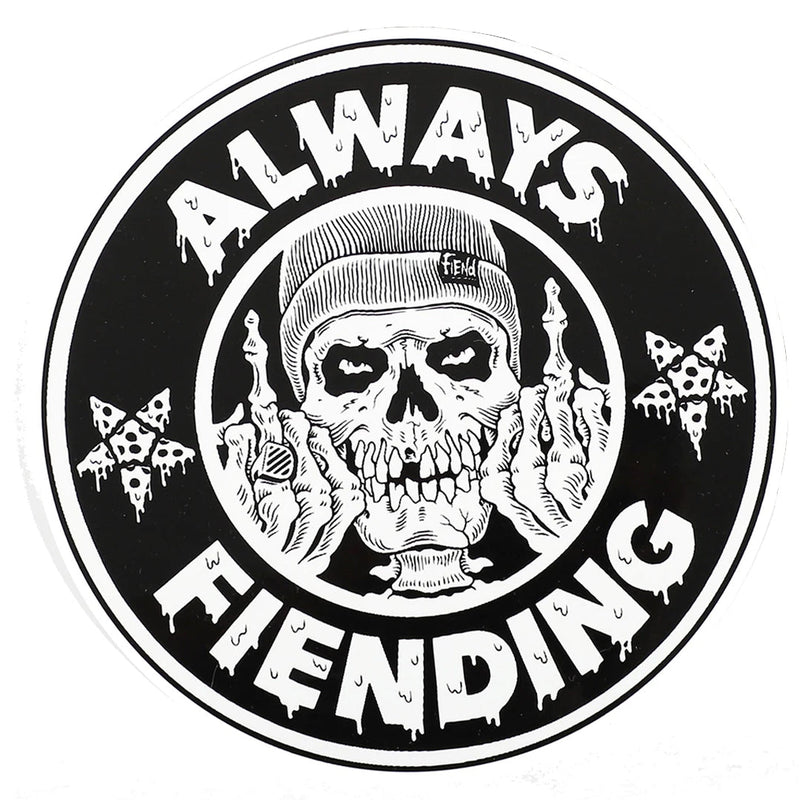 Fiend Always Fiending 6" Round Ramp Sticker | BMX