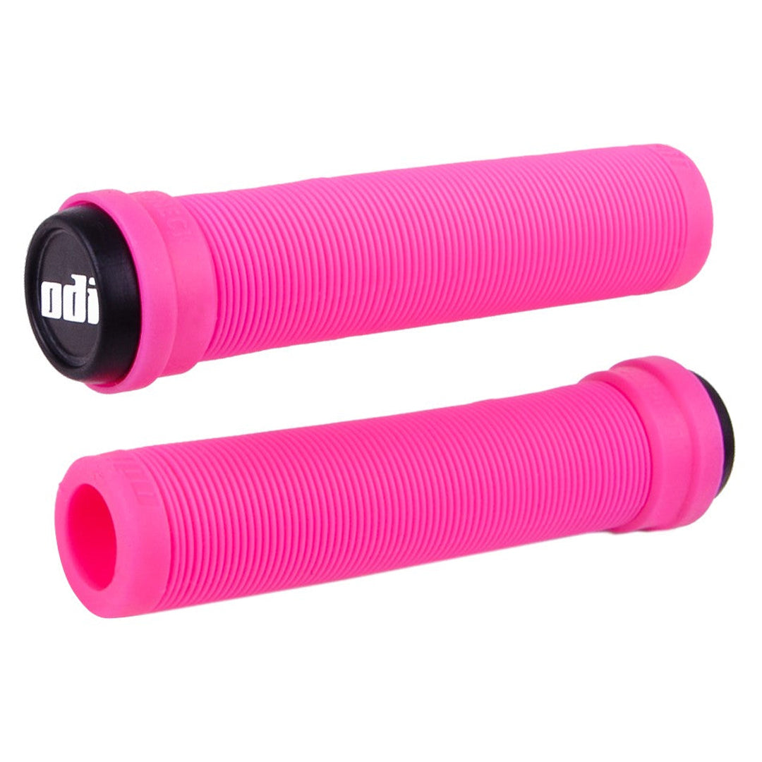 ODI Longeck Pro Flangeless Grips - Pink 135mm | BMX