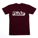 Ride UK BMX Classic Logo T-Shirt - Burgundy