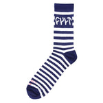 Cult Stripe Logo Socks - White