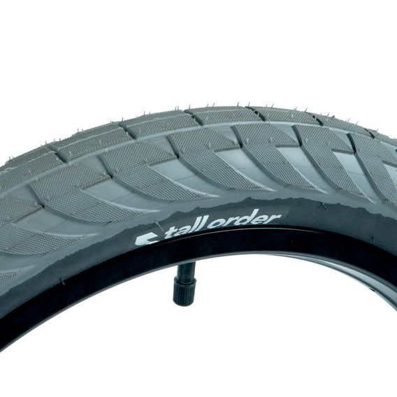 Tall Order Wallride Tyre - Grey With Black Sidewalls 2.35" | BMX