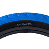 Tall Order Wallride Tyre - Blue With Black Sidewall 2.30" | BMX