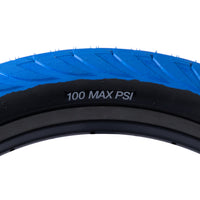 Tall Order Wallride Tyre - Blue With Black Sidewall 2.35" | BMX