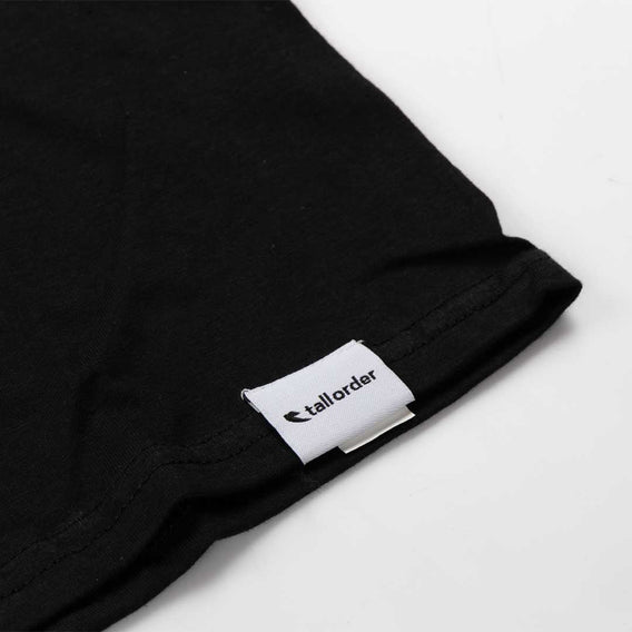 Tall Order Font Kids T-Shirt - Black With White Print | BMX