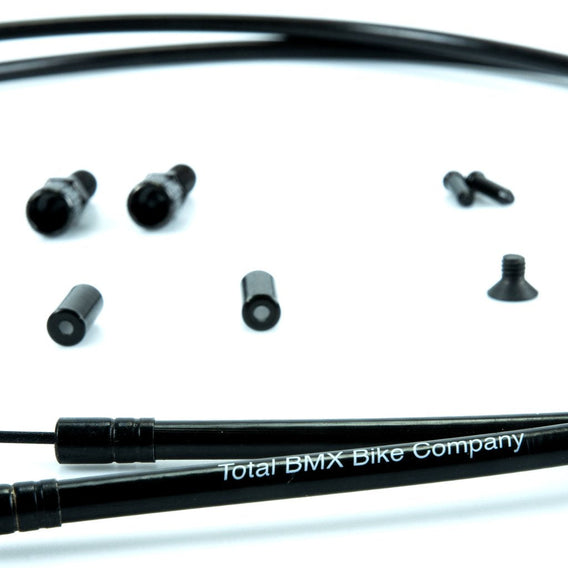 Total BMX DBS Dual Lower Gyro Cable - Black