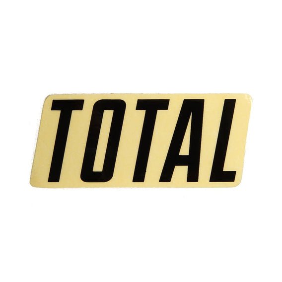 Total BMX New style logo sticker Black