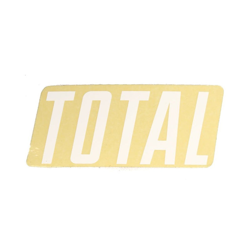 Total BMX New style logo sticker White