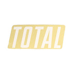 Total BMX Italic Logo Sticker - White