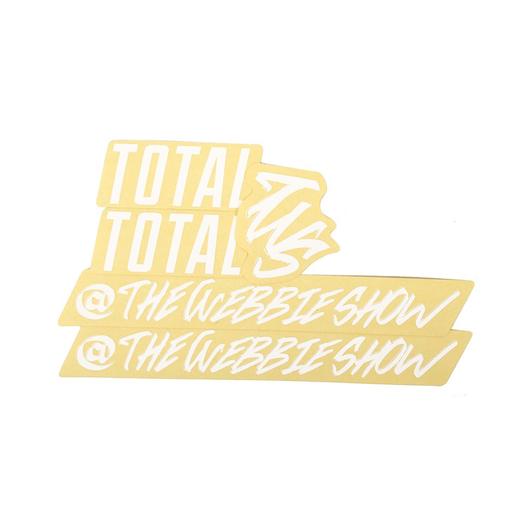 Total BMX TWS frame stickers White