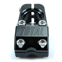 Total BMX Team V3 Top Load Stem - Black With Chrome Bolts