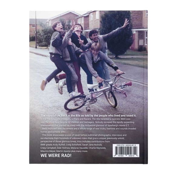 We Were Rad Book back cover | BMX